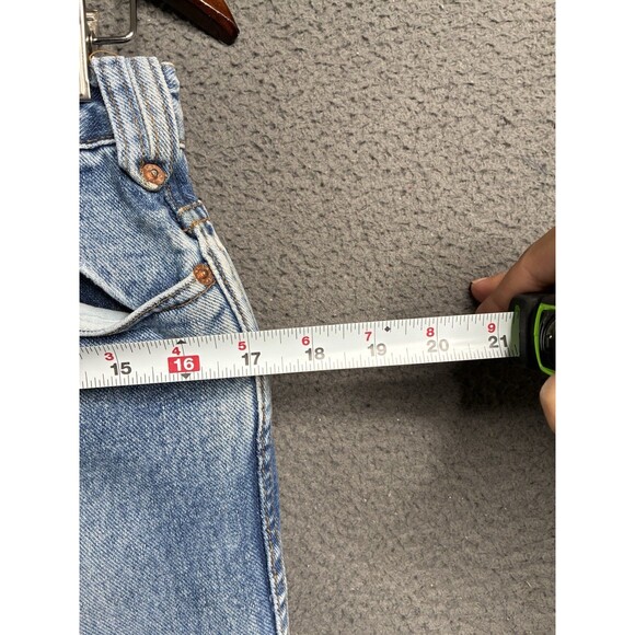 LEI Vintage Y2K Flare Leg Jeans Size 9 Mid Rise Wide Bottom 30x31 Bareback USA - Picture 12 of 16